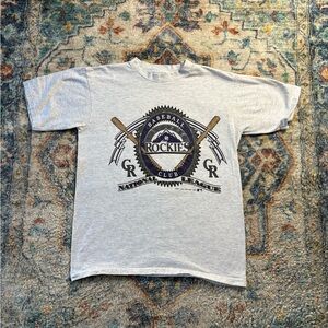 Vintage MLB Colorado Rockies Baseball T-shirt Large
